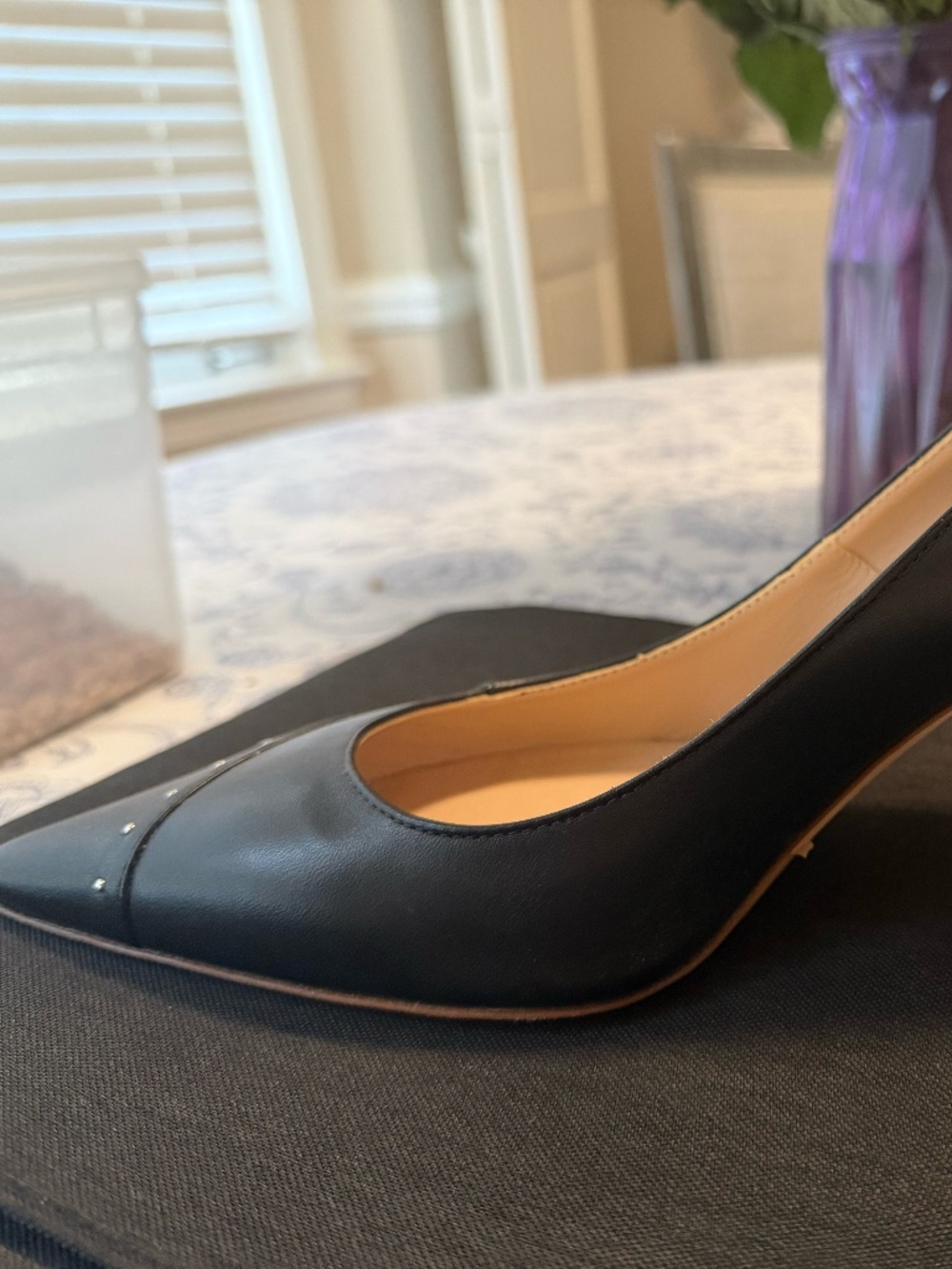 Mavette black stilettos, size 39 1/2
